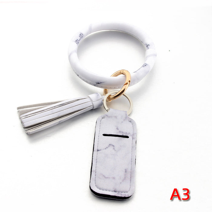 Wholesale Keychain Neoprene Lipstick Protector Wrist Keychain MOQ≥3 JDC-KC-NuoYi007