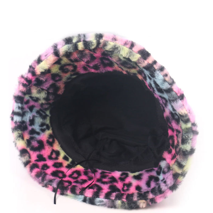 Wholesale hat colorful leopard fisherman hat fashion all match MOQ≥2 JDC-FH-YuanB001