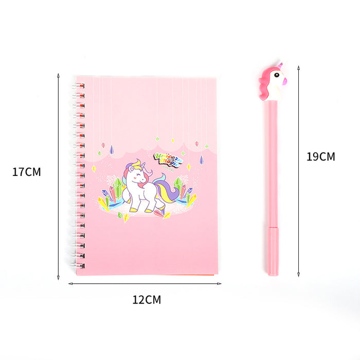 Wholesale Notebook with Pen Prize Set Unicorn MOQ≥2 JDC-NK-TPL003