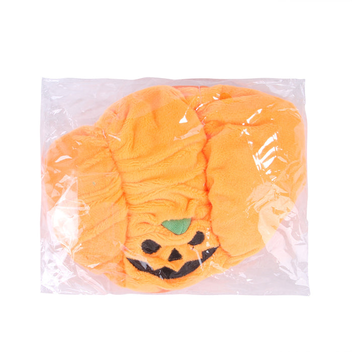 Wholesale Pet Decorations Plush Halloween Pumpkin Hat MOQ≥2 JDC-PD-Miaodi004