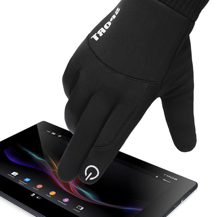 Wholesale Gloves Nylon Cycling Waterproof Non-slip Touchscreen Gloves JDC-GS-FanP010