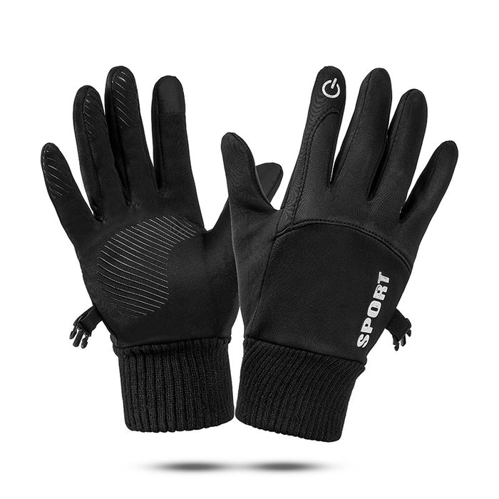 Wholesale Gloves Nylon Cycling Waterproof Non-slip Touchscreen Gloves JDC-GS-FanP010