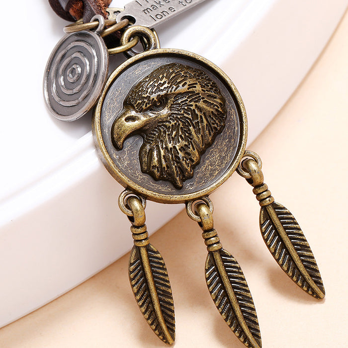 Jewelry WholesaleWholesale Simple Eagle Retro Locomotive Car Leather Keychain JDC-KC-ChiYu001 Keychains 驰誉 %variant_option1% %variant_option2% %variant_option3%  Factory Price JoyasDeChina Joyas De China