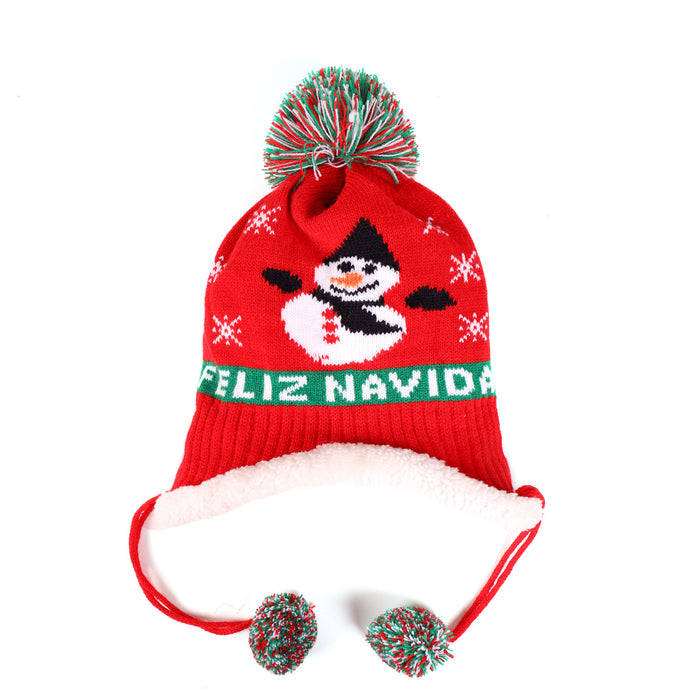 Wholesale Hat Acrylic Christmas Warm Kids Hat MOQ≥2 JDC-FH-MY012