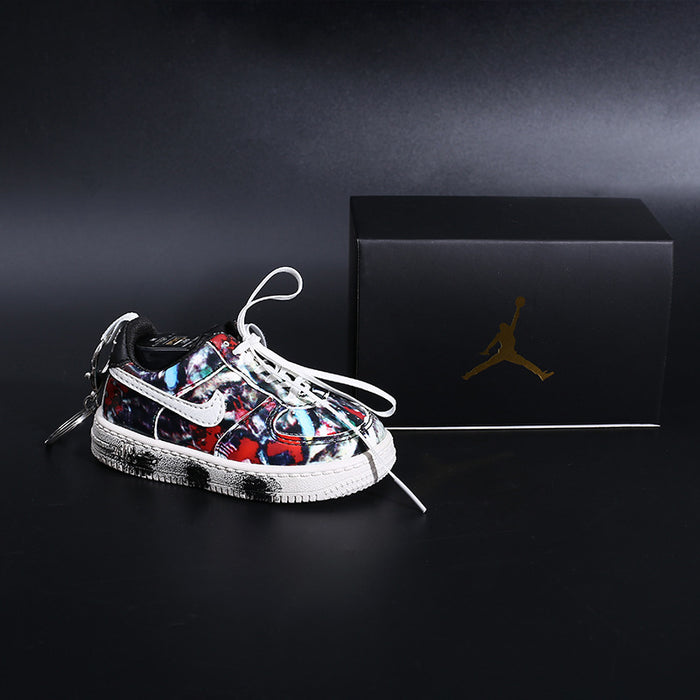 Wholesale USB Charging Basketball Shoes 8000mah Power Bank Leather Keychain MOQ≥2 JDC-KC-HDong003