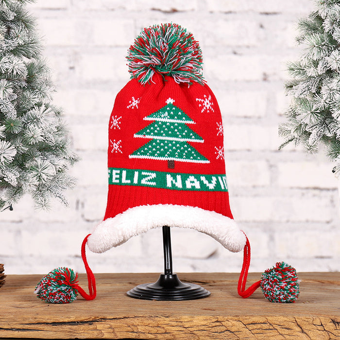 Wholesale Hat Acrylic Christmas Warm Kids Hat MOQ≥2 JDC-FH-MY012
