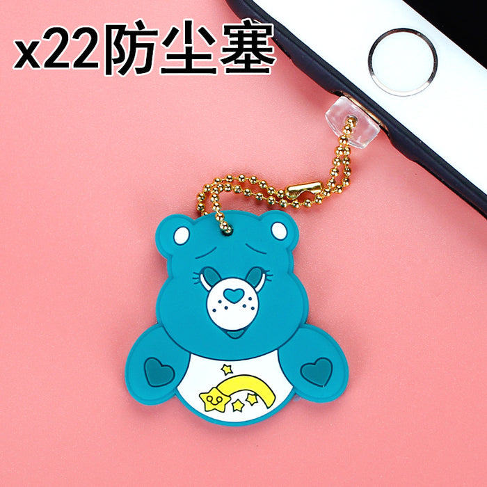 Wholesale Mobile Phone Case Cute Sea Animals Dust Plug Number Silicone JDC-PC-ZhongJ028