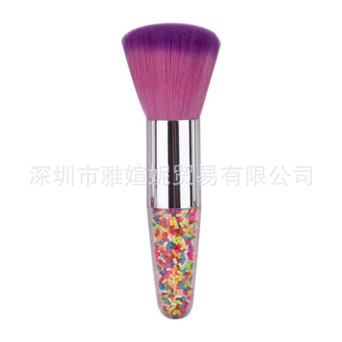 Wholesale makeup brush foundation brush single cone crystal diamond particles man-made fiber plastic MOQ≥3 JDC-MB-YXN002