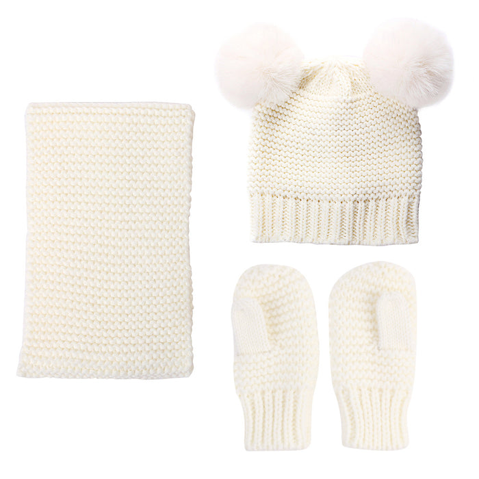 Wholesale Hat Nylon Warm Children Scarf Gloves 3 Piece Set MOQ≥2 JDC-FH-MY007