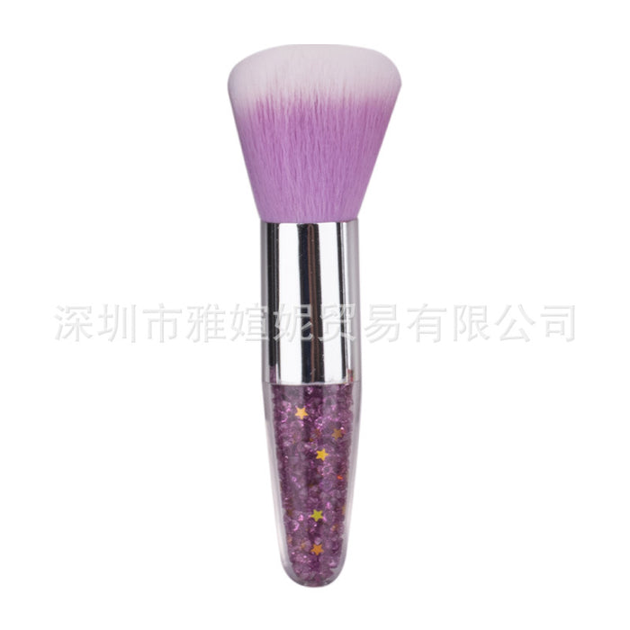 Wholesale makeup brush foundation brush single cone crystal diamond particles man-made fiber plastic MOQ≥3 JDC-MB-YXN002