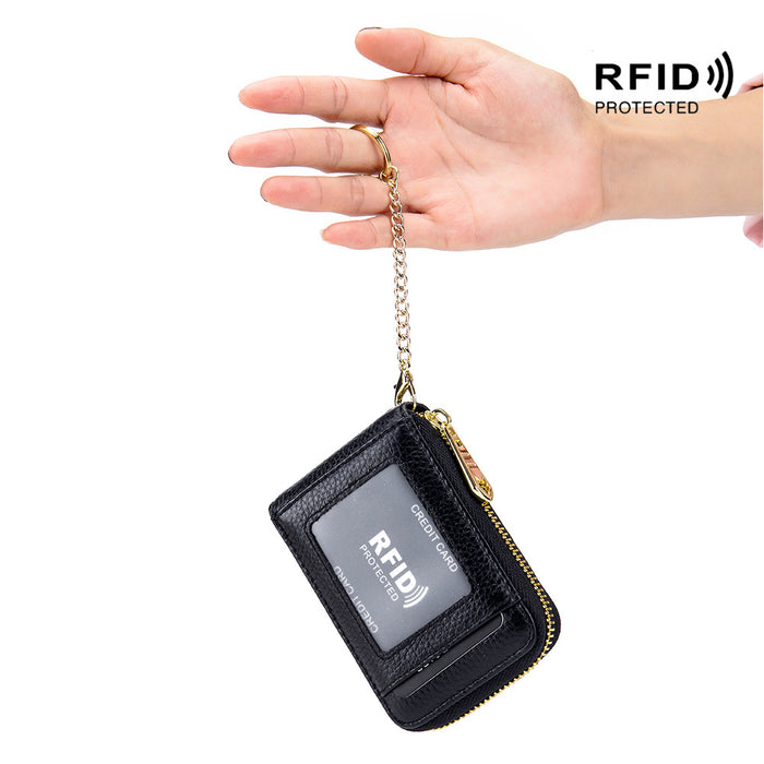 Wholesale Keychain Leather Multifunctional Card Holder Keychain MOQ≥3 JDC-KC-ANS001
