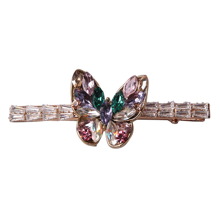 Wholesale Zircon Crystal Butterfly Hair Clip Hairpin JDC-HC-Donghui006