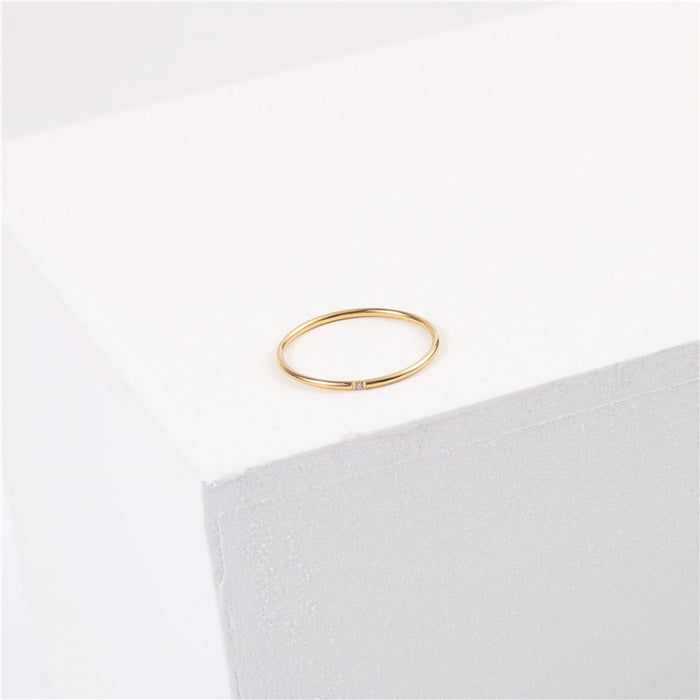 Wholesale Titanium Steel Plated 18K Gold Ring JDC-RS-AMN002