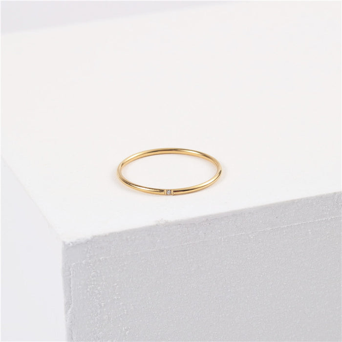 Wholesale Titanium Steel Plated 18K Gold Ring JDC-RS-AMN002