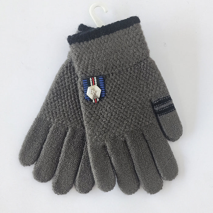 Wholesale Gloves Knitted Thickening Warm Kids Outdoor JDC-GS-HaiL002