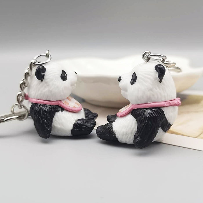 Wholesale Keychains For Backpacks cartoon cute cute panda doll keychain MOQ≥2 JDC-KC-YY035