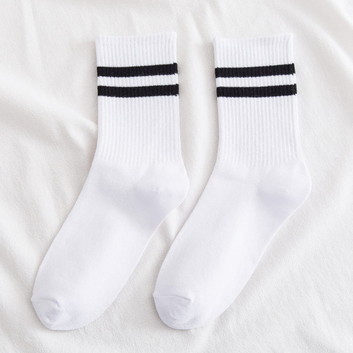 Wholesale Sock Cotton Sports Mid Tube Breathable Sweat Absorption MOQ≥5 JDC-SK-YWCX002