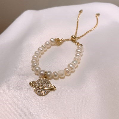 Wholesale Bracelet Pearl Micro Inlay Planet Eight-pointed Star JDC-BT-NianJ006