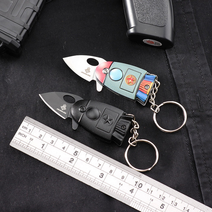 Couteau porte-clés d'autodéfense de poche en gros portable JDC-KC-QRAN001 portable
