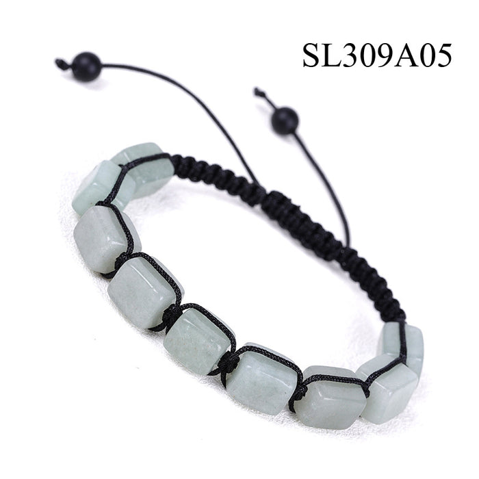 Wholesale Rectangular Agate Bracelet MOQ≥2 JDC-BT-XIUHAO004