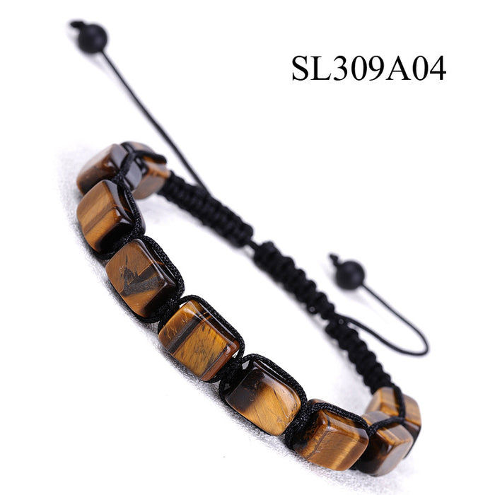 Wholesale Rectangular Agate Bracelet MOQ≥2 JDC-BT-XIUHAO004