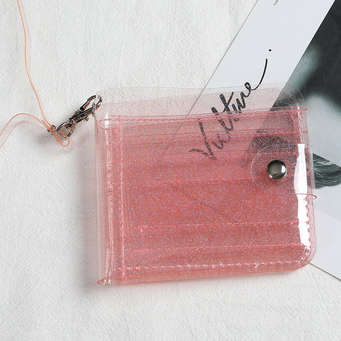 Monedero de cartas de halter transparente de gelatina al por mayor monedero JDC-WT-SUMANSHU002