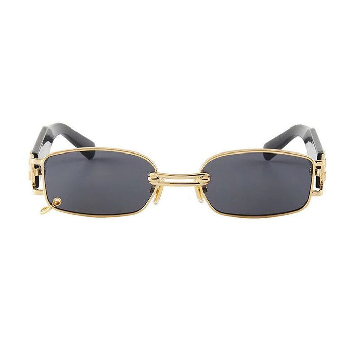 Wholesale Sunglasses Resin Lenses Personality Square Metal Frames MOQ≥2 JDC-SG-JiaZ003