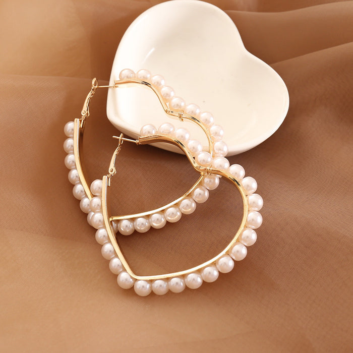 Boucles d'oreilles en gros de perles de perles moq≥2 jdc-es-bingm025