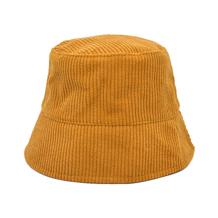 Wholesale Hats Corduroy Solid Color Simple Bucket Hat JDC-FH-ShunMa031