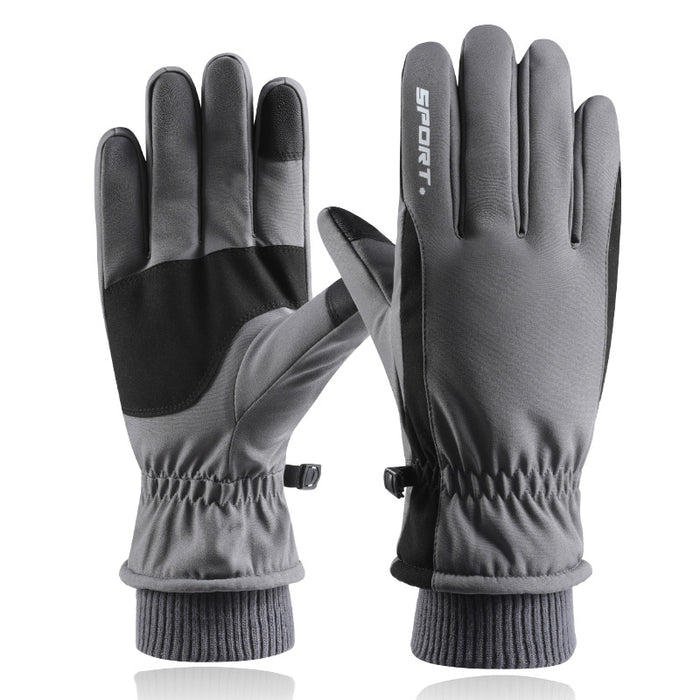 Wholesale Gloves Polyester Waterproof Warm Outdoor Skiing Touch Screen JDC-GS-XiJL004