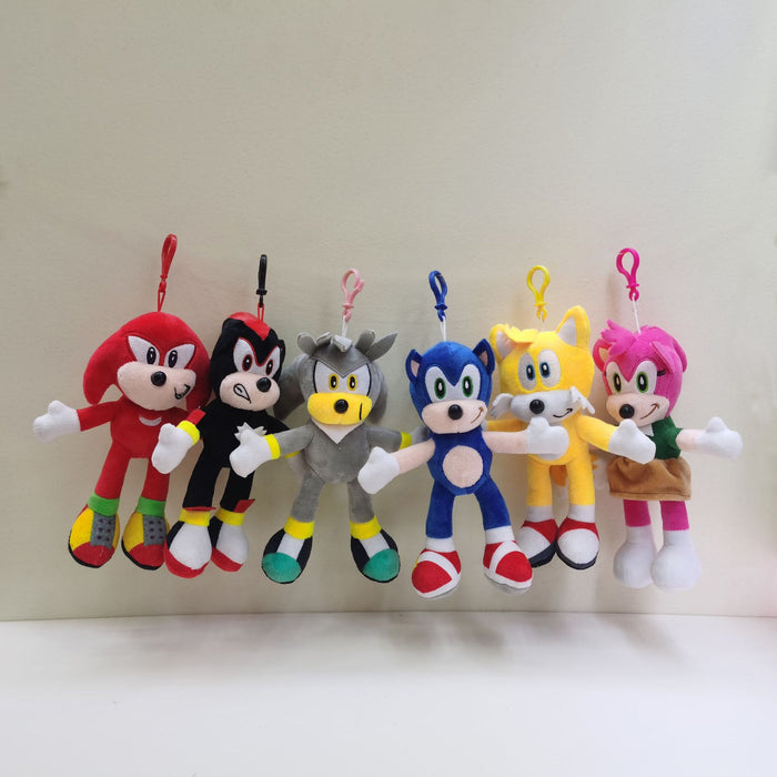 Wholesale plush toys six small pendants cartoon plush doll keychain MOQ≥3 (M) JDC-KC-JLian001
