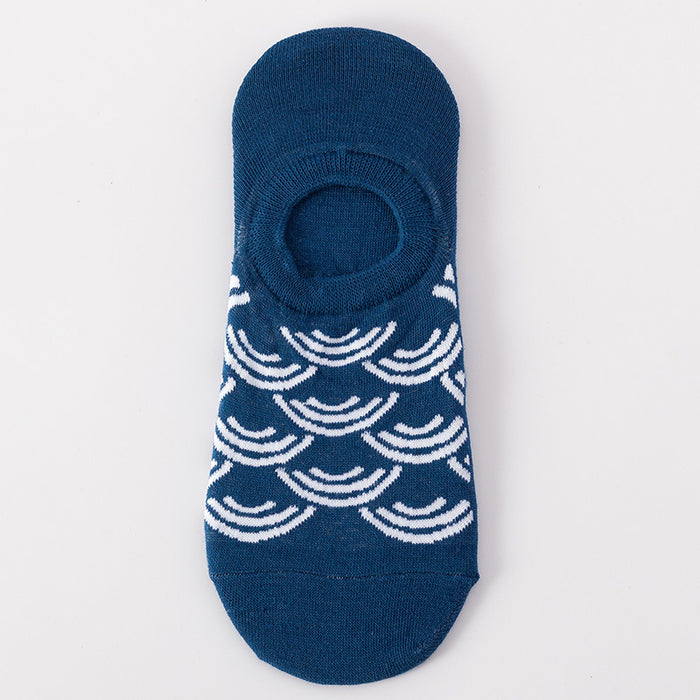 Wholesale shallow mouth non-slip invisible socks men's pure MOQ≥5 JDC-SK-XinH010