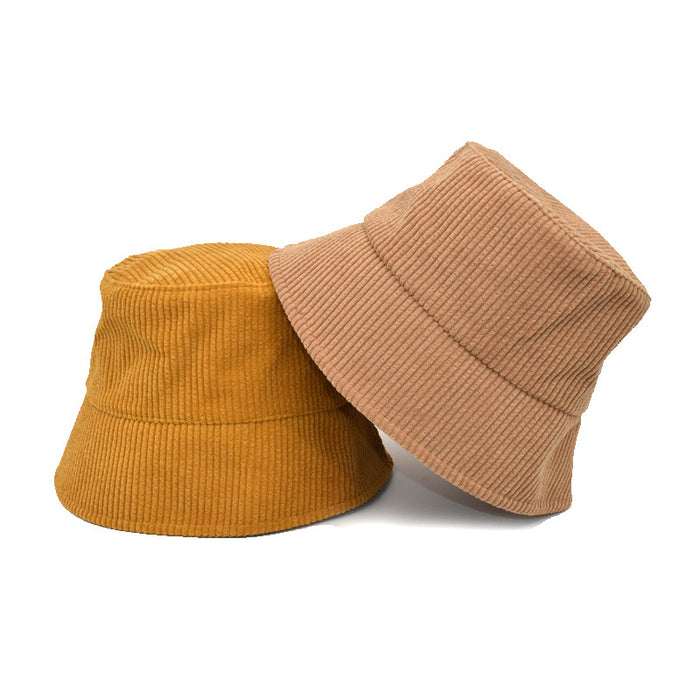 Wholesale Hats Corduroy Solid Color Simple Bucket Hat JDC-FH-ShunMa031