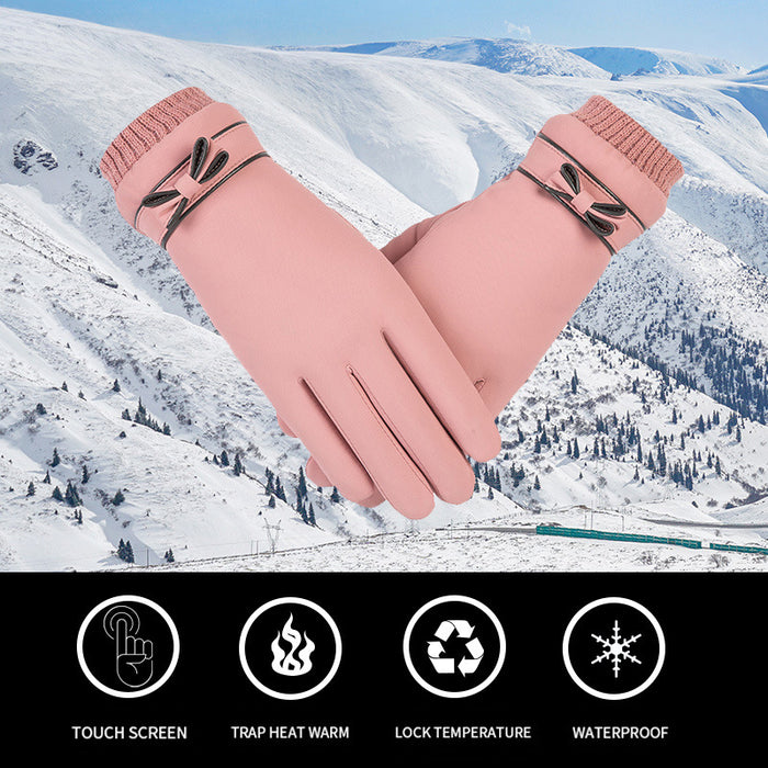 Wholesale Gloves Polyester Soft Windproof Warm Touch Screen JDC-GS-FanD004