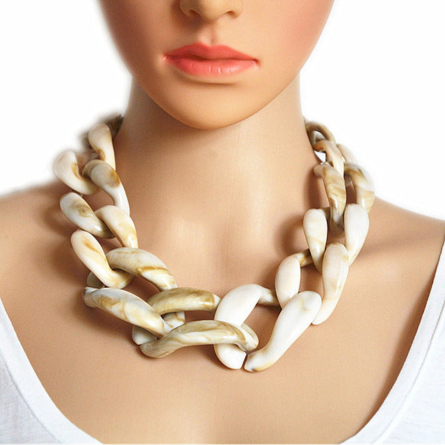 Jewelry WholesaleWholesale acrylic super necklace JDC-NE-XC232 Necklaces 夏晨 %variant_option1% %variant_option2% %variant_option3%  Factory Price JoyasDeChina Joyas De China