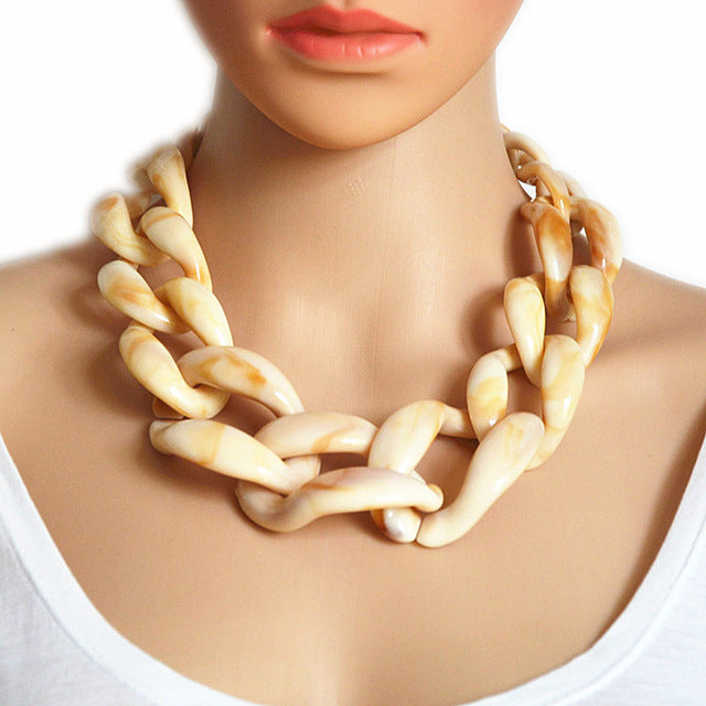 Jewelry WholesaleWholesale acrylic super necklace JDC-NE-XC232 Necklaces 夏晨 %variant_option1% %variant_option2% %variant_option3%  Factory Price JoyasDeChina Joyas De China