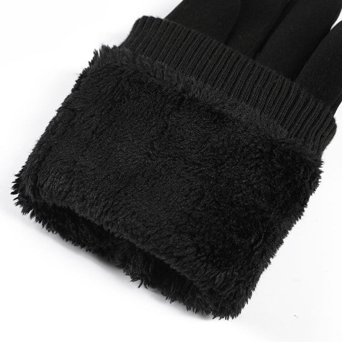 Wholesale Gloves De Velvet Simple Warm Thick Touch Screen JDC-GS-ZhuX005