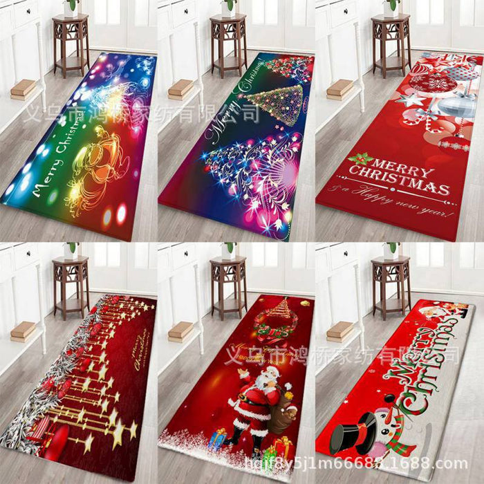 Wholesale Carpet Polyester Christmas MOQ≥2 JDC-CT-Hongqiao001
