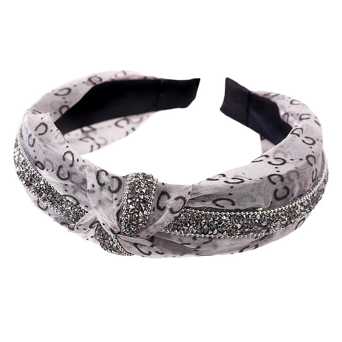 Wholesale women's small fragrance temperament wide-brimmed lace headband JDC-HD-HuiY016