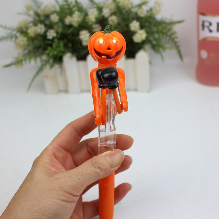 Wholesale Ballpoint Pen Plastic Pumpkin Boxing Pen MOQ≥2 JDC-BP-lixue006