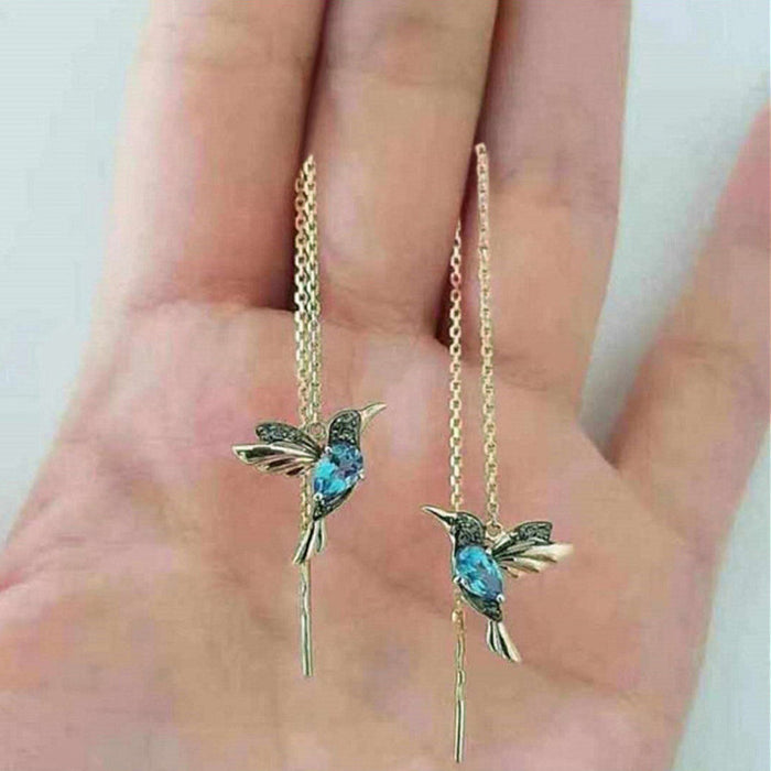 Jewelry WholesaleWholesale Zircon Bird Alloy Earrings JDC-ES-LongR001 Earrings 龙瑞 %variant_option1% %variant_option2% %variant_option3%  Factory Price JoyasDeChina Joyas De China