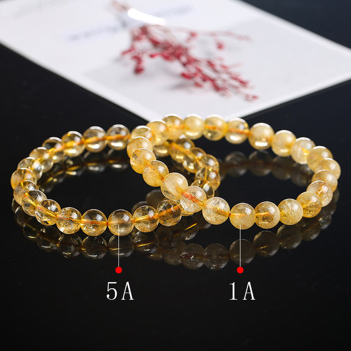 Wholesale Citrine Bracelet Fashion Simple Single Circle MOQ≥2 JDC-BT-JingD002