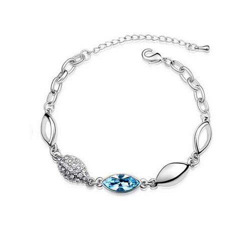 Wholesale Crystal Long Earrings Ladies Clavicle Necklace Fashion Jewelry Set JDC-NE-yijian004