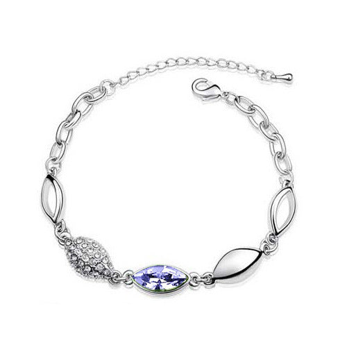 Wholesale Crystal Long Earrings Ladies Clavicle Necklace Fashion Jewelry Set JDC-NE-yijian004