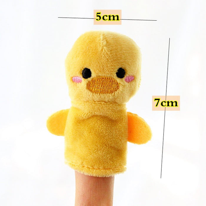 Wholesale fidgets toy plush fabric cartoon animal finger puppet 10pcs JDC-FT-DaiL002