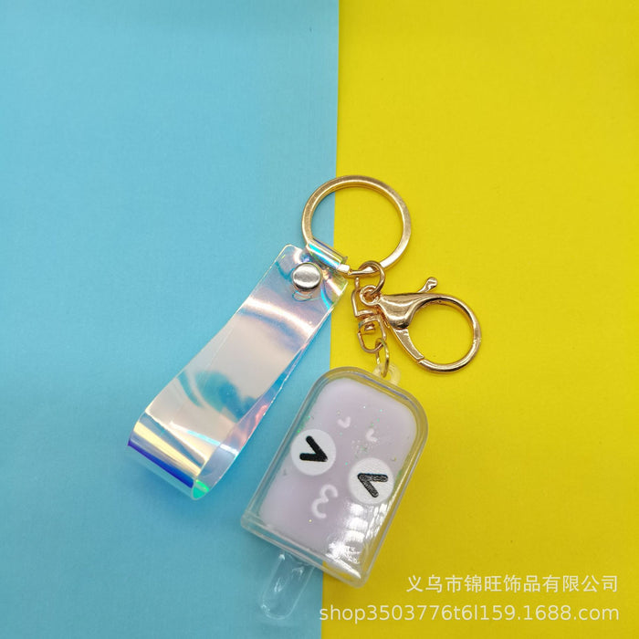 Wholesale Keychain Acrylic Quicksand Sequins MOQ≥2 JDC-KC-JWang002
