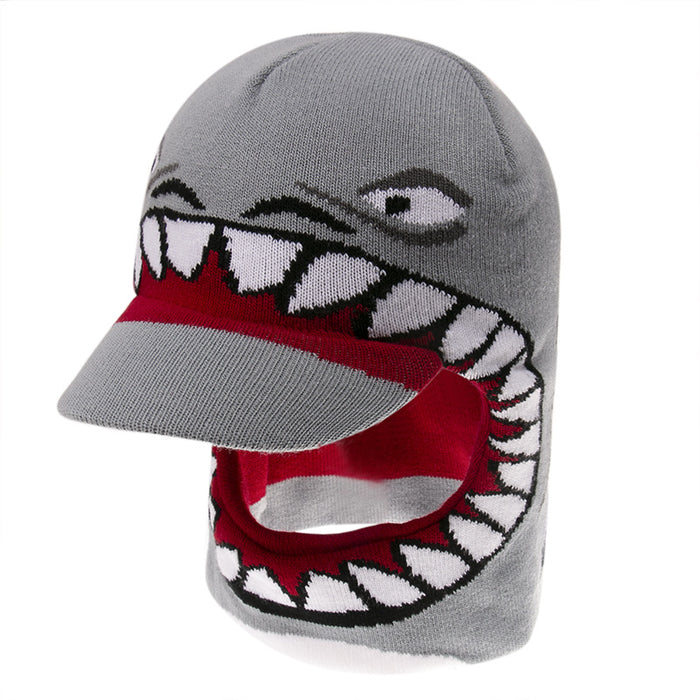 Wholesale Hat Acrylic Cute Shark Head Kids Knitted Hat MOQ≥2 JDC-FH-YuanB026