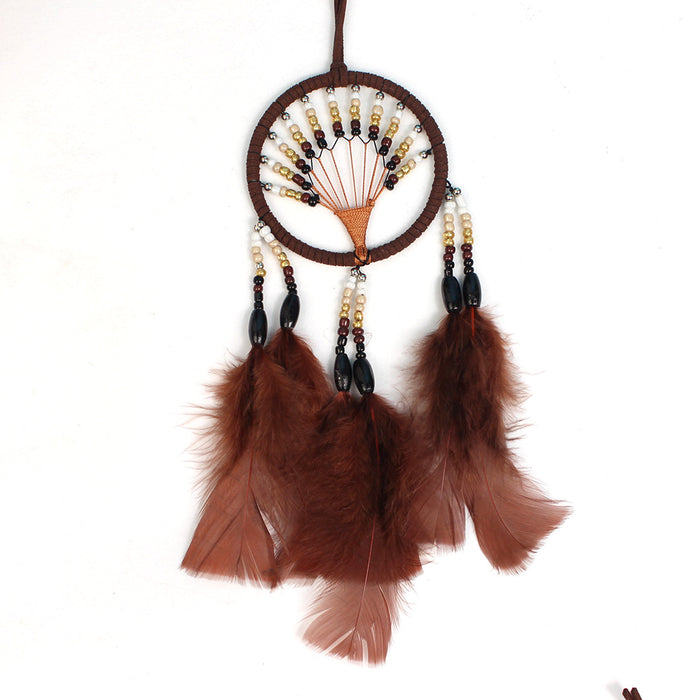 Wholesale Multi-ring Dream Catcher Ornament Home Wall Hanging Feather Ornament MOQ≥2 JDC-DC-OChi008