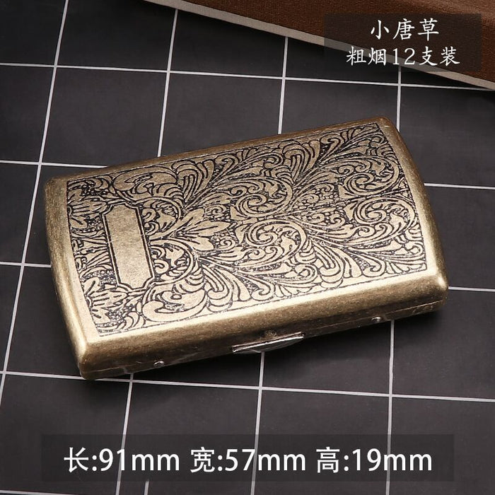 Wholesale Windproof Cigarette Case Iron Portable Men's Flip Cover MOQ≥2 JDC-CC-KaiQ001
