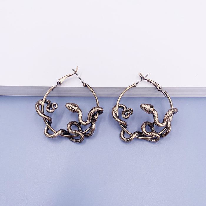 Wholesale Earrings Alloy Creative Snake Earrings JDC-ES-Nina002